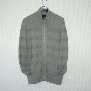 bar 111 Full Zip Mock Neck 100% Cotton Men's Sweater